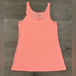 Mossimo Vintage Y2K Coral Orange Pink Ribbed Tank Top